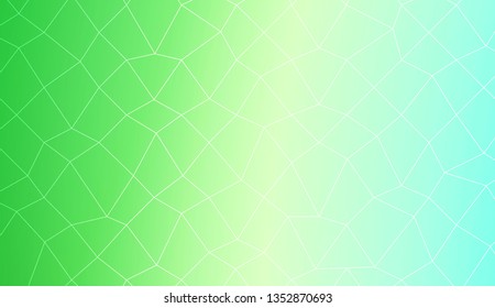 Template background with curved line. polygonal mesh style. For your home interior wallpaper, fashion print. Vector illustration. Creative gradient color