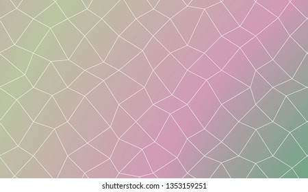 Template background with curved line. polygonal mesh style. Modern pattern for a brand book. Vector illustration. Creative gradient color