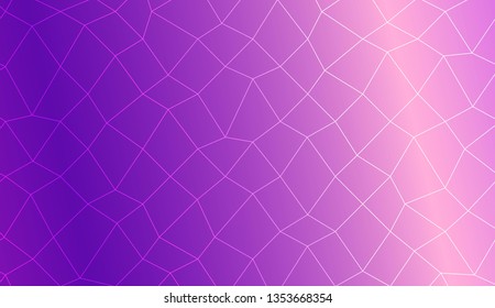 Template background with curved line. polygonal mesh style. For your home interior wallpaper, fashion print. Vector illustration. Creative gradient color