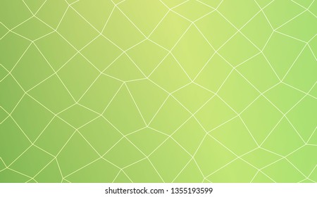 Template background with curved line. polygonal mesh style. For your home interior wallpaper, fashion print. Vector illustration. Creative gradient color