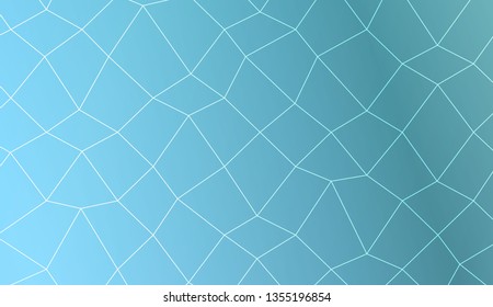 Template background with curved line. polygonal mesh style. For your home interior wallpaper, fashion print. Vector illustration. Creative gradient color