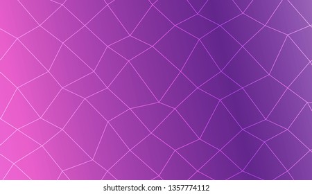 Template background with curved line. polygonal mesh style. For your home interior wallpaper, fashion print. Vector illustration. Creative gradient color