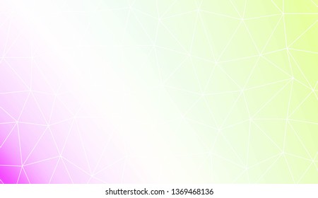 Template background with curved line. Polygonal pattern with triangles style. Decorative design for your idea. Vector illustration. Creative gradient color