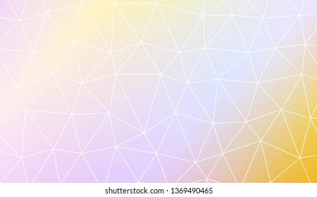 Template background with curved line. Polygonal pattern with triangles style. Decorative design for your idea. Vector illustration. Creative gradient color
