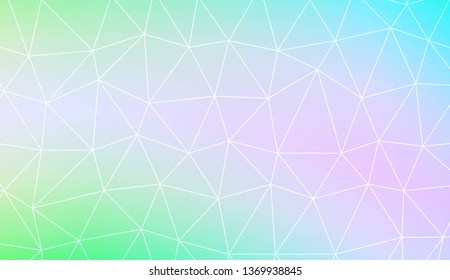 Template background with curved line. Polygonal pattern with triangles style. Decorative design for your idea. Vector illustration. Creative gradient color