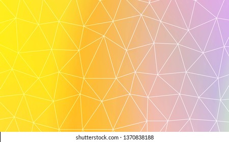 Template background with curved line. Polygonal pattern with triangles style. Decorative design for your idea. Vector illustration. Creative gradient color