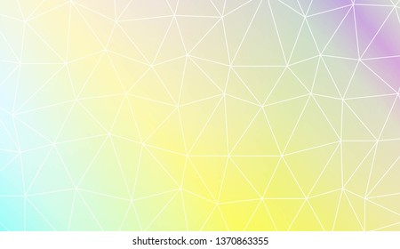 Template background with curved line. Polygonal pattern with triangles style. Decorative design for your idea. Vector illustration. Creative gradient color
