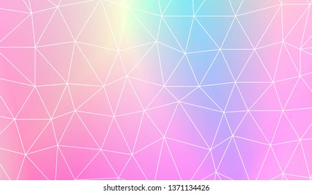 Template background with curved line. Polygonal pattern with triangles style. Decorative design for your idea. Vector illustration. Creative gradient color