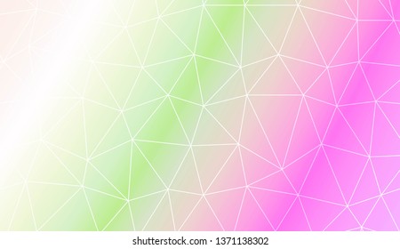Template background with curved line. Polygonal pattern with triangles style. Decorative design for your idea. Vector illustration. Creative gradient color