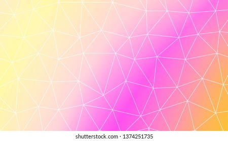 Template background with curved line. Polygonal pattern with triangles style. Decorative design for your idea. Vector illustration. Creative gradient color