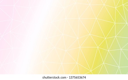 Template background with curved line. Polygonal pattern with triangles style. Decorative design for your idea. Vector illustration. Creative gradient color