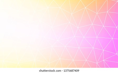 Template background with curved line. Polygonal pattern with triangles style. Decorative design for your idea. Vector illustration. Creative gradient color