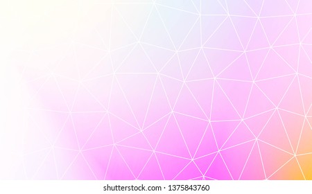 Template background with curved line. Polygonal pattern with triangles style. Decorative design for your idea. Vector illustration. Creative gradient color