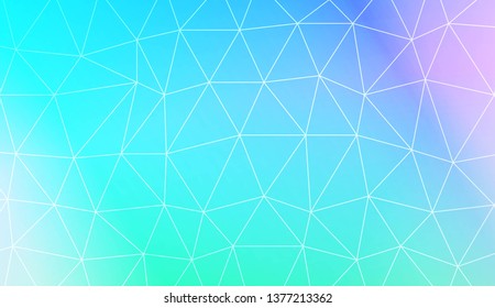 Template background with curved line. Polygonal pattern with triangles style. Decorative design for your idea. Vector illustration. Creative gradient color