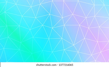 Template background with curved line. Polygonal pattern with triangles style. Decorative design for your idea. Vector illustration. Creative gradient color