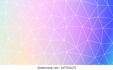 Template background with curved line. Polygonal pattern with triangles style. Decorative design for your idea. Vector illustration. Creative gradient color