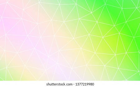 Template background with curved line. Polygonal pattern with triangles style. Decorative design for your idea. Vector illustration. Creative gradient color