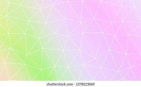 Template background with curved line. Polygonal pattern with triangles style. Decorative design for your idea. Vector illustration. Creative gradient color