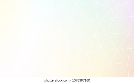 Template background with curved line. Polygonal pattern with triangles style. Decorative design for your idea. Vector illustration. Creative gradient color