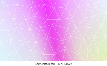 Template background with curved line. Polygonal pattern with triangles style. Decorative design for your idea. Vector illustration. Creative gradient color