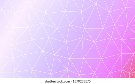 Template background with curved line. Polygonal pattern with triangles style. Decorative design for your idea. Vector illustration. Creative gradient color