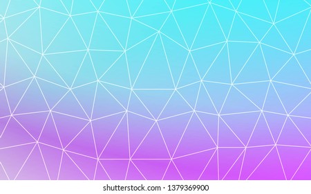Template background with curved line. Polygonal pattern with triangles style. Decorative design for your idea. Vector illustration. Creative gradient color