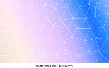 Template background with curved line. Polygonal pattern with triangles style. Decorative design for your idea. Vector illustration. Creative gradient color