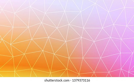 Template background with curved line. Polygonal pattern with triangles style. Decorative design for your idea. Vector illustration. Creative gradient color