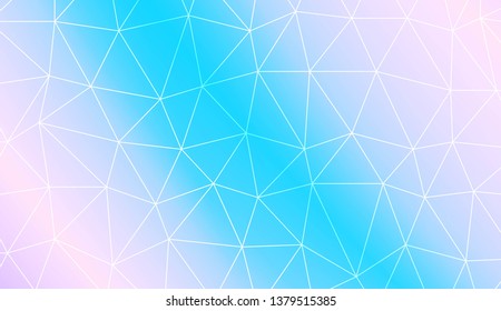 Template background with curved line. Polygonal pattern with triangles style. Decorative design for your idea. Vector illustration. Creative gradient color