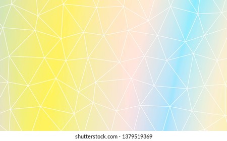 Template background with curved line. Polygonal pattern with triangles style. Decorative design for your idea. Vector illustration. Creative gradient color