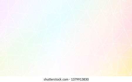 Template background with curved line. Polygonal pattern with triangles style. Decorative design for your idea. Vector illustration. Creative gradient color