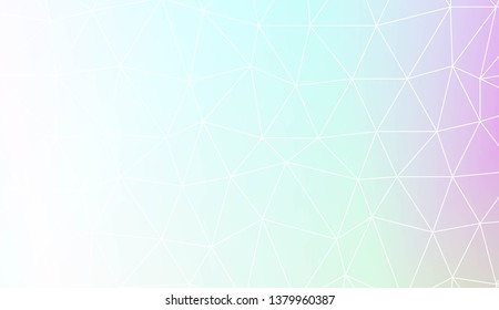 Template background with curved line. Polygonal pattern with triangles style. Decorative design for your idea. Vector illustration. Creative gradient color