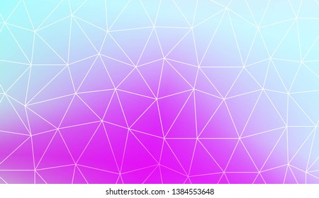 Template background with curved line. Polygonal pattern with triangles style. Decorative design for your idea. Vector illustration. Creative gradient color