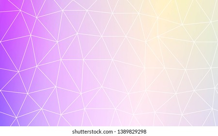 Template background with curved line. Polygonal pattern with triangles style. Decorative design for your idea. Vector illustration. Creative gradient color