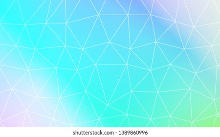 Template background with curved line. Polygonal pattern with triangles style. Decorative design for your idea. Vector illustration. Creative gradient color