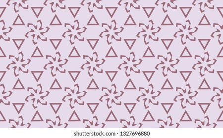 Template background with curved line. Triangles style. Vector illustration. Red, brown color. For flyer, screen, business presentation. Seamless.