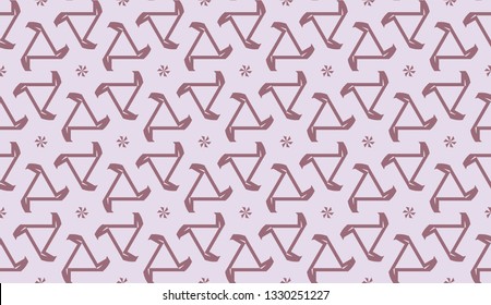 Template background with curved line. Triangles style. Vector illustration. Red, brown color. For flyer, screen, business presentation. Seamless.