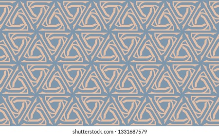 Template background with curved line. Triangles style. Vector illustration. For flyer, screen, business presentation