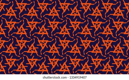 Template background with curved line. Triangles style. Vector illustration. For flyer, screen, business presentation