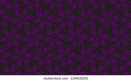 Template background with curved line. Triangles style. Vector illustration. For flyer, screen, business presentation