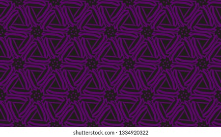 Template background with curved line. Triangles style. Vector illustration. For flyer, screen, business presentation