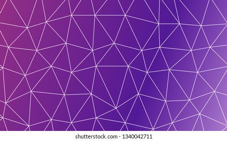 Template background with curved line. Triangles style. For interior wallpaper, smart design, fashion print. Vector illustration. Creative gradient color