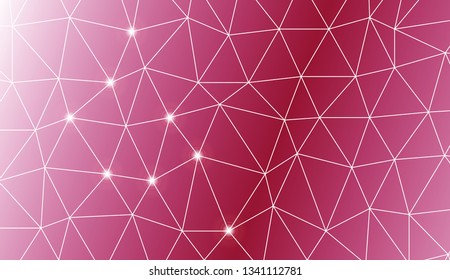 Template background with curved line. Triangles style. Background for your business project. Advert, template screen. Vector illustration. Creative gradient color