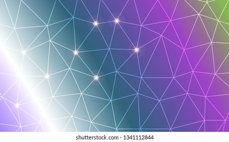 Template background with curved line. Triangles style. Background for your business project. Advert, template screen. Vector illustration. Creative gradient color