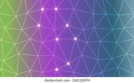 Template background with curved line. Triangles style. Background for your business project. Advert, template screen. Vector illustration. Creative gradient color