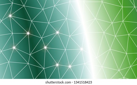 Template background with curved line. Triangles style. Background for your business project. Advert, template screen. Vector illustration. Creative gradient color
