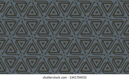 Template background with curved line. Triangles style. Vector illustration. For flyer, screen, business presentation