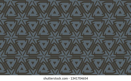 Template background with curved line. Triangles style. Vector illustration. For flyer, screen, business presentation