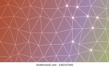 Template background with curved line. Triangles style. Background for your business project. Advert, template screen. Vector illustration. Creative gradient color