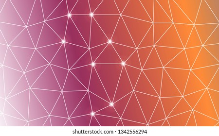 Template background with curved line. Triangles style. Background for your business project. Advert, template screen. Vector illustration. Creative gradient color